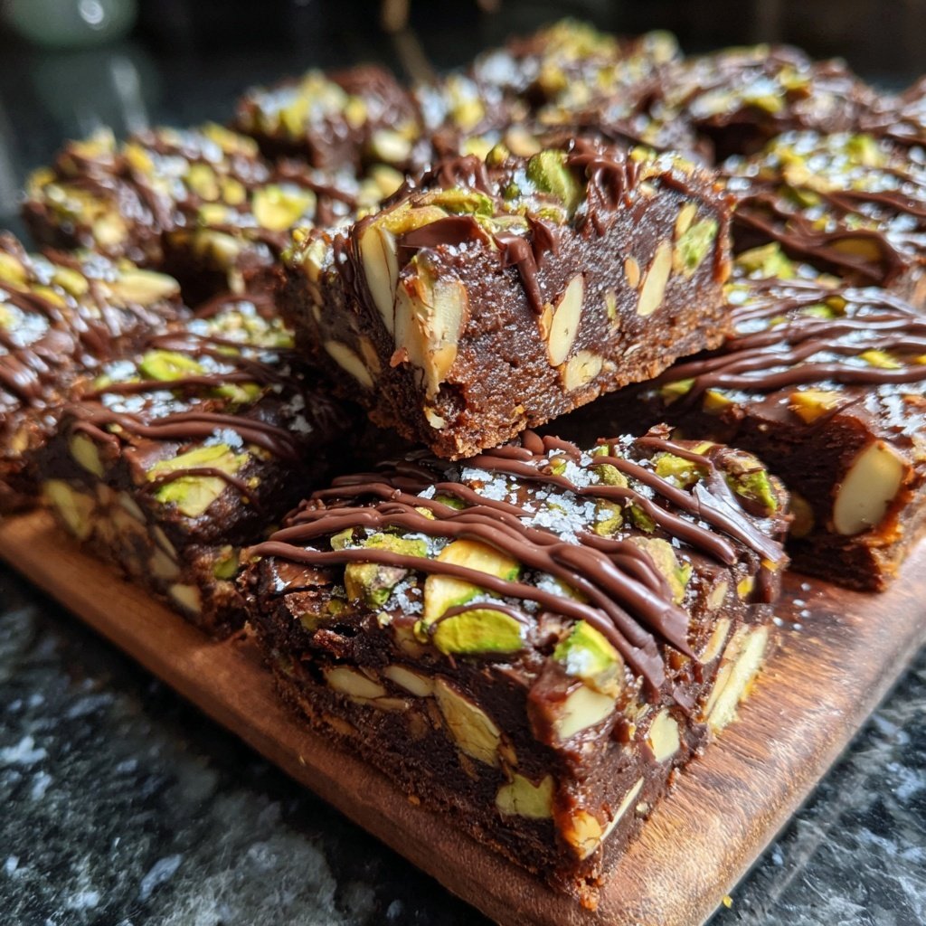 Chocolate Pistachio Almond Bars