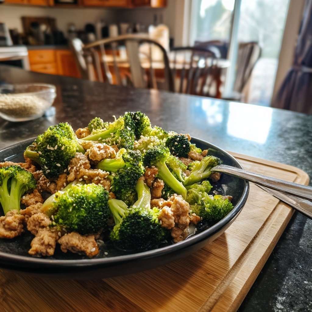 Ground Chicken And Broccoli Stir Fry