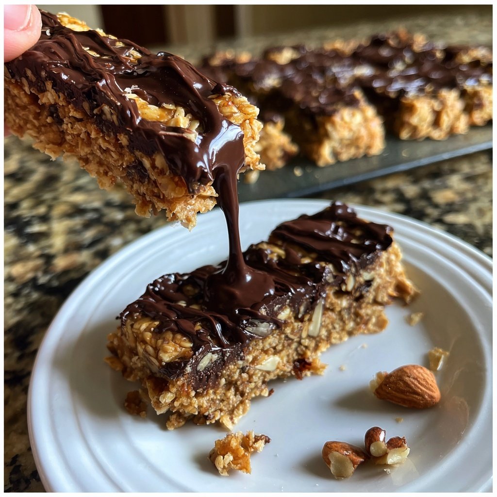 Super Bowl Desserts Chocolate Oat Bars