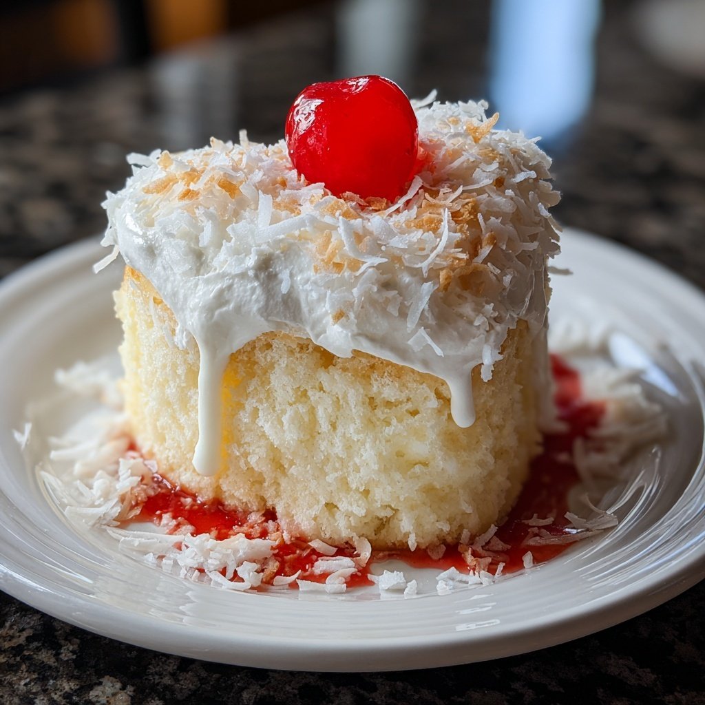 Mini Heart Cake with Coconut Cream
