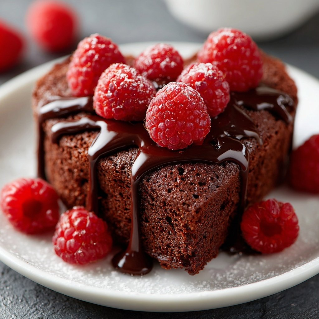 Mini Heart Cake with Chocolate Sponge
