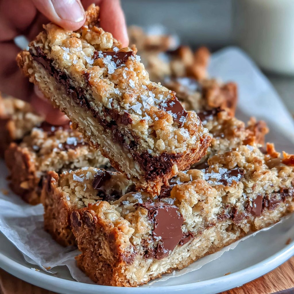 Healthy Snack Peanut Butter Oat Bars