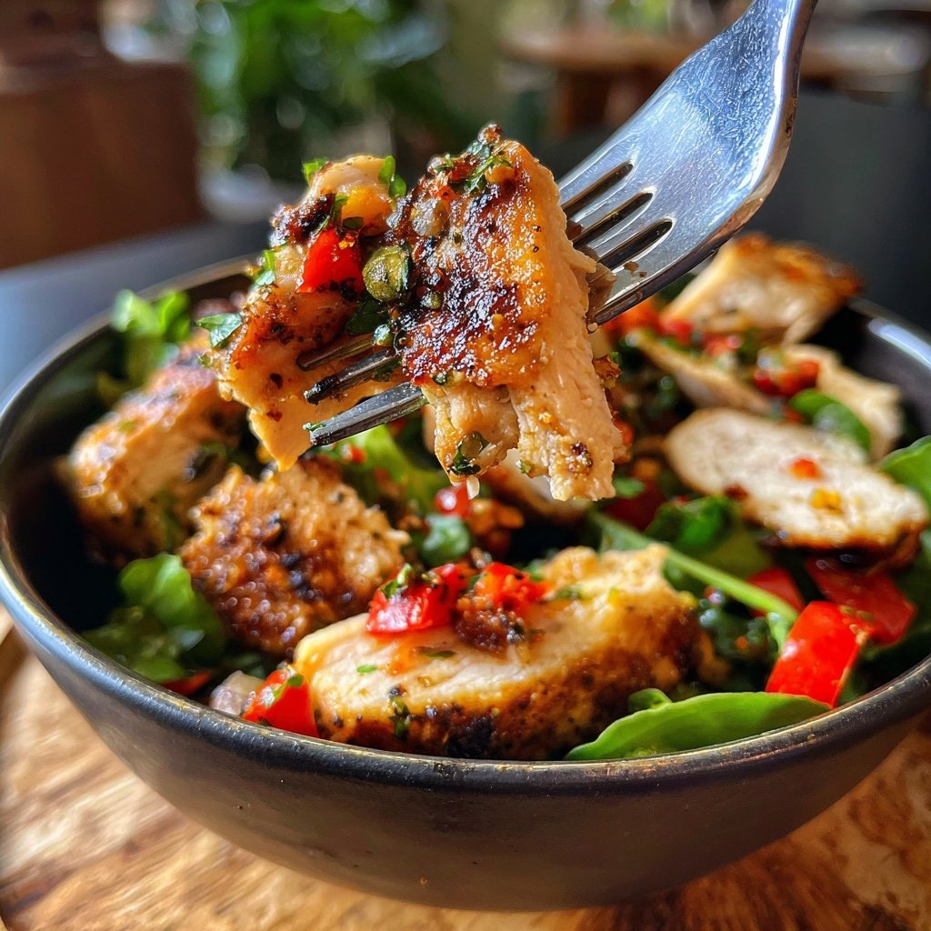 Mediterranean Grilled Chicken Salad