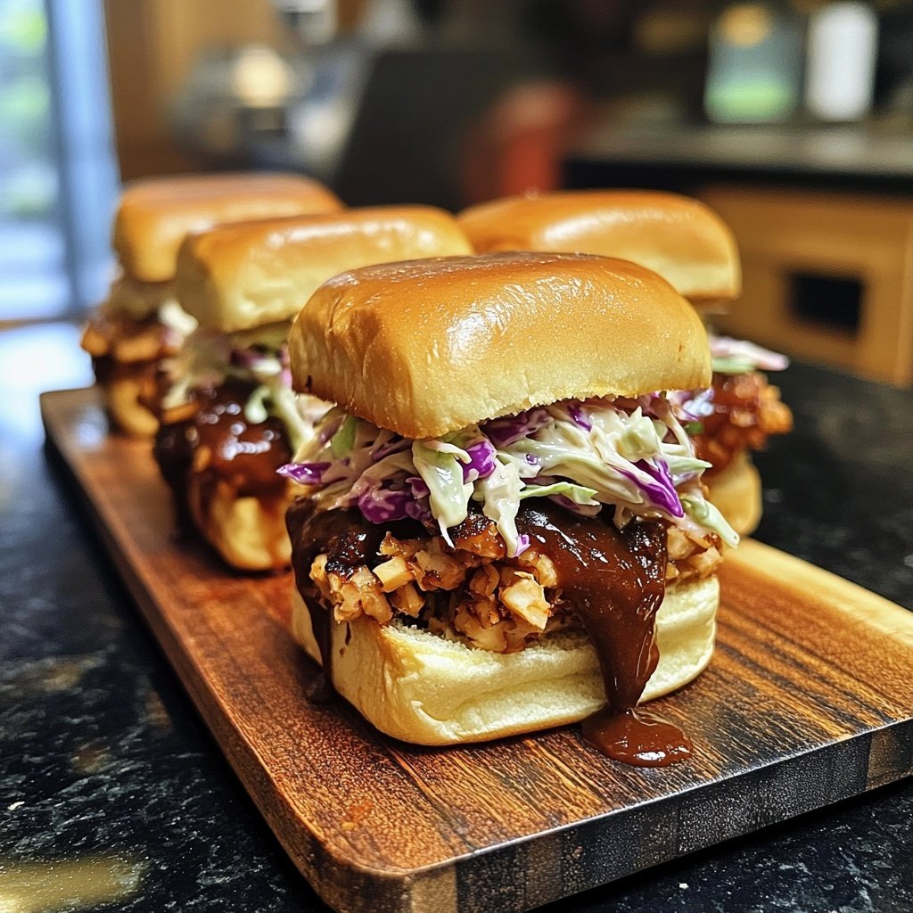 Sliders with BBQ Jackfruit