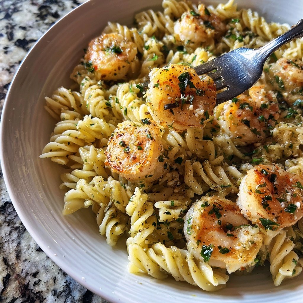 15-Minute Garlic Shrimp Pasta