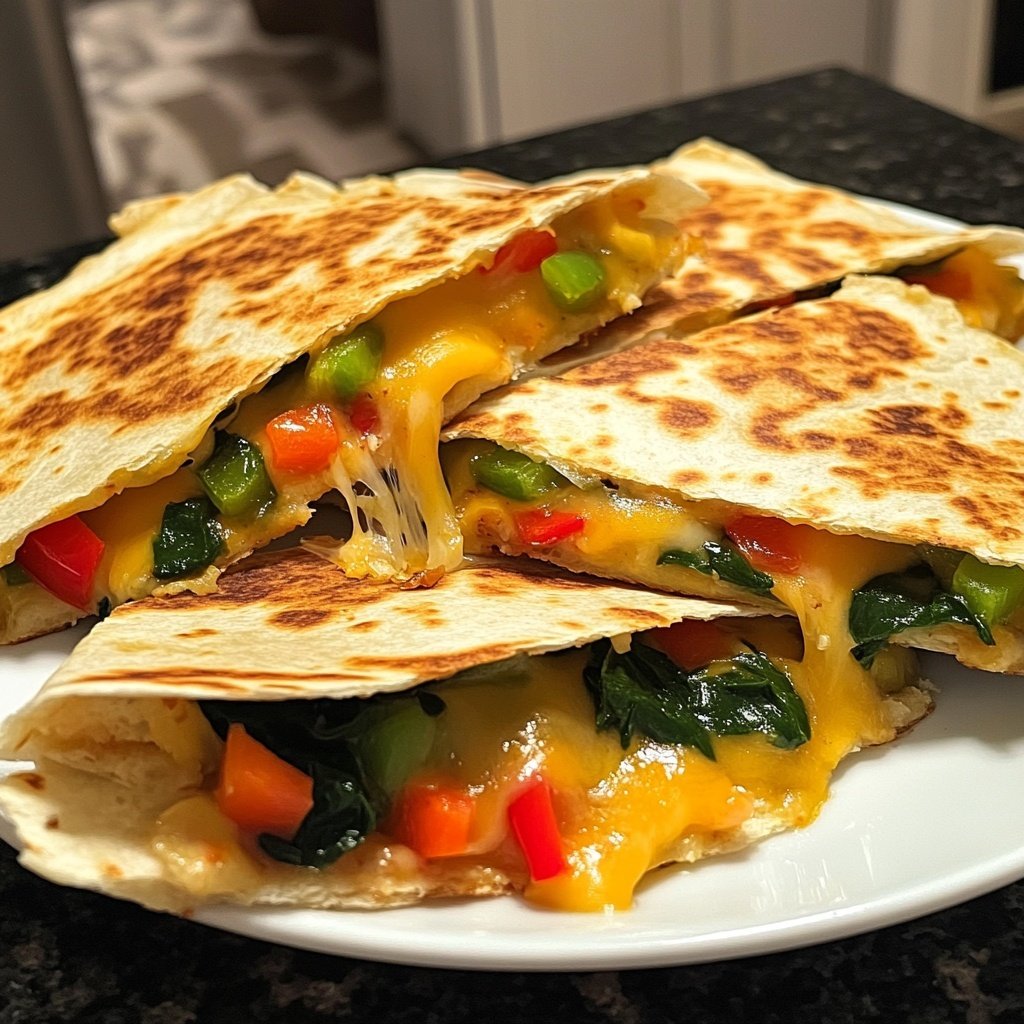 Super Bowl Appetizer Veggie Quesadillas