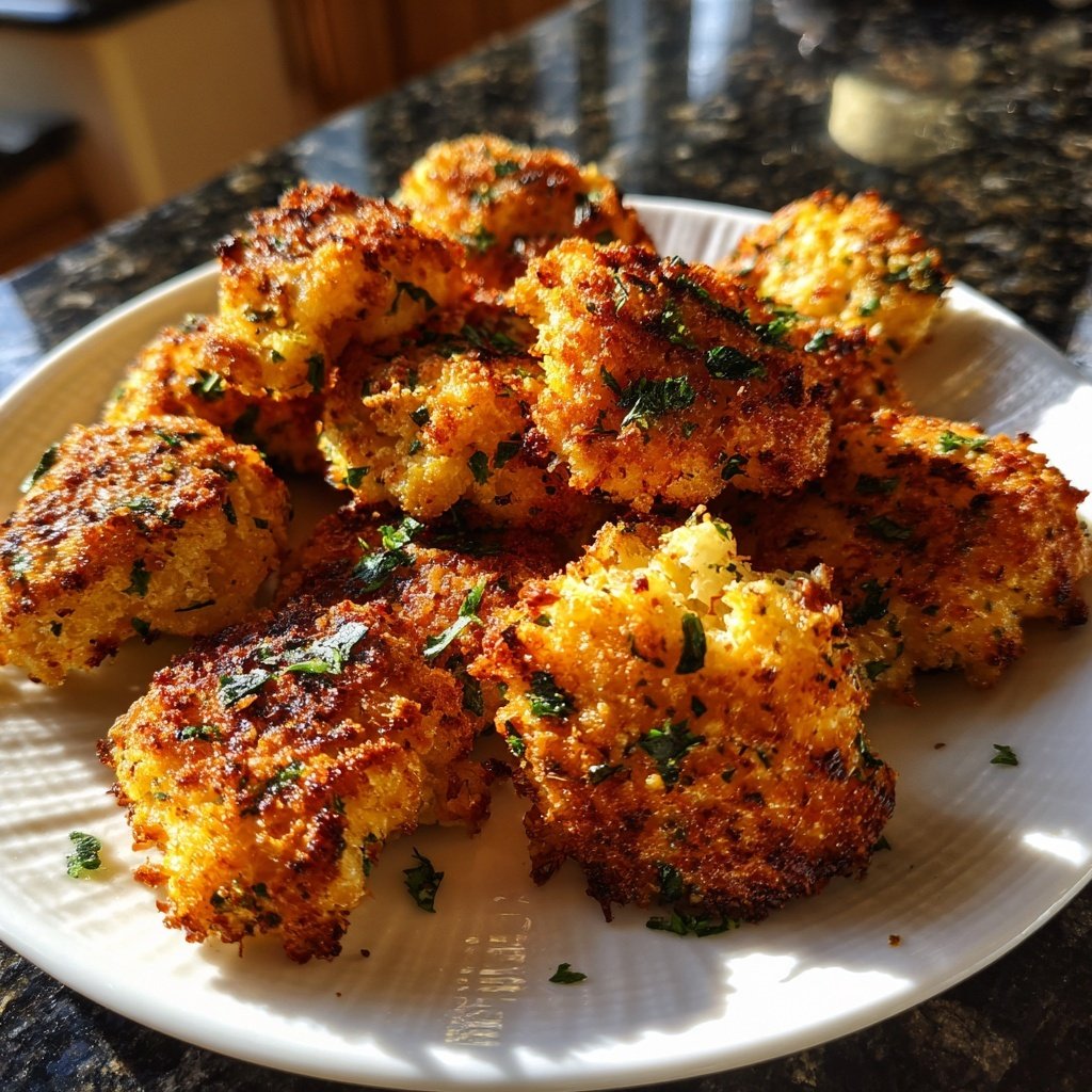 Crispy Cauliflower Herb Bites