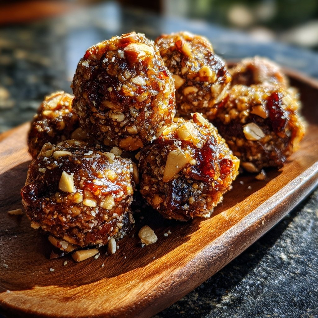 Healthy Date And Nut Snack Bites