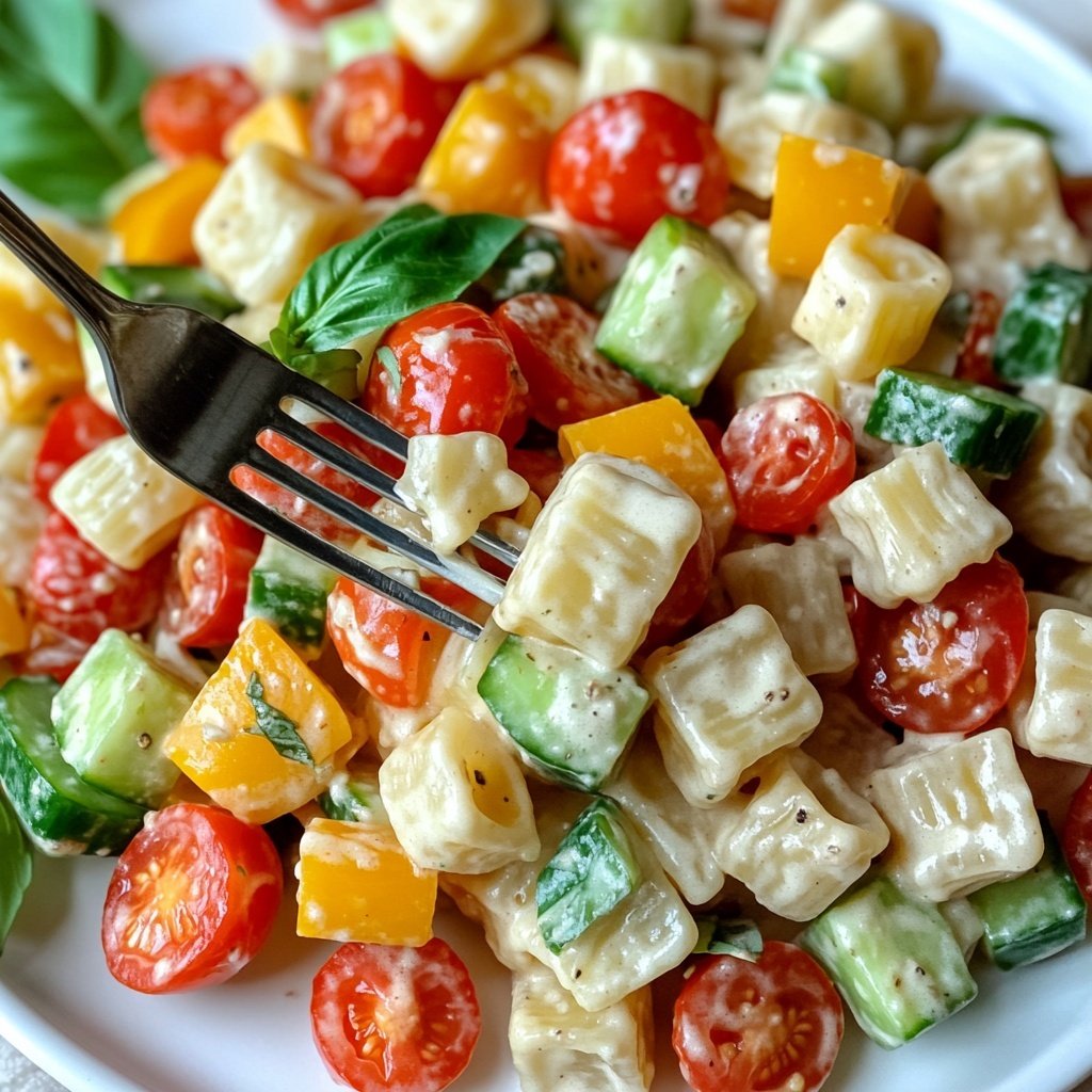 Quick Pasta Salad Lunch for Work
