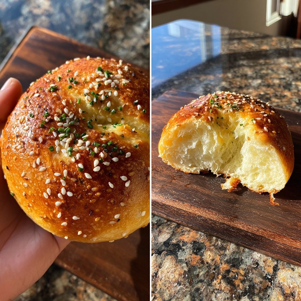 Protein Bagels Made With Cottage Cheese