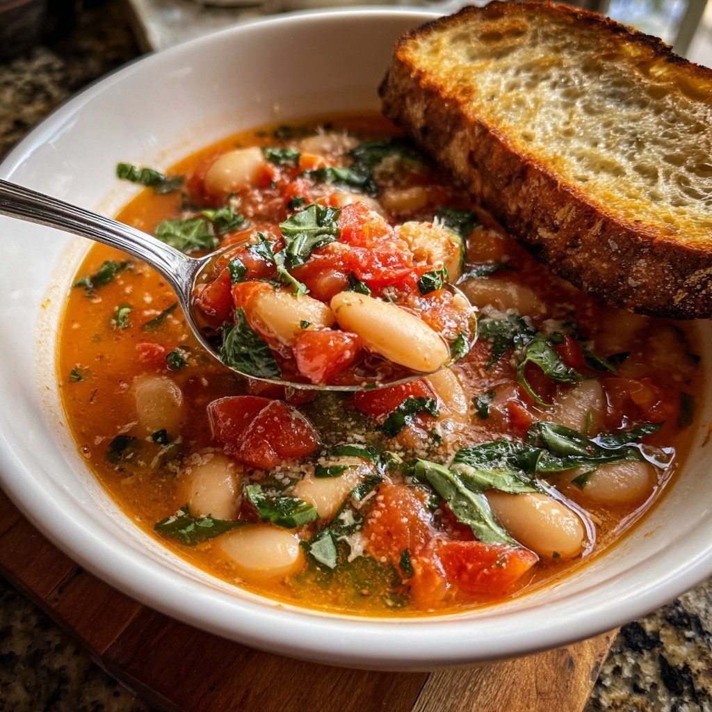 Mediterranean White Bean Tomato Stew