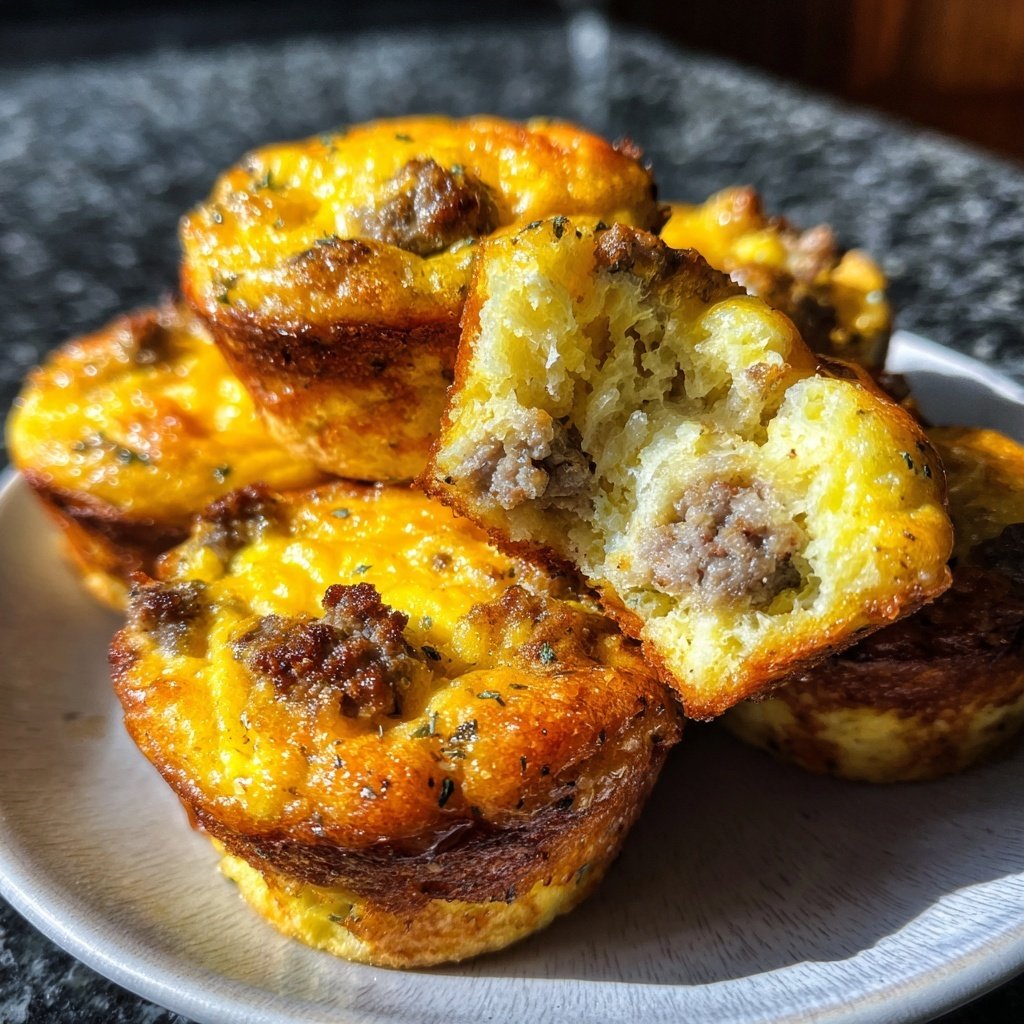 Keto Sausage Egg Breakfast Muffins