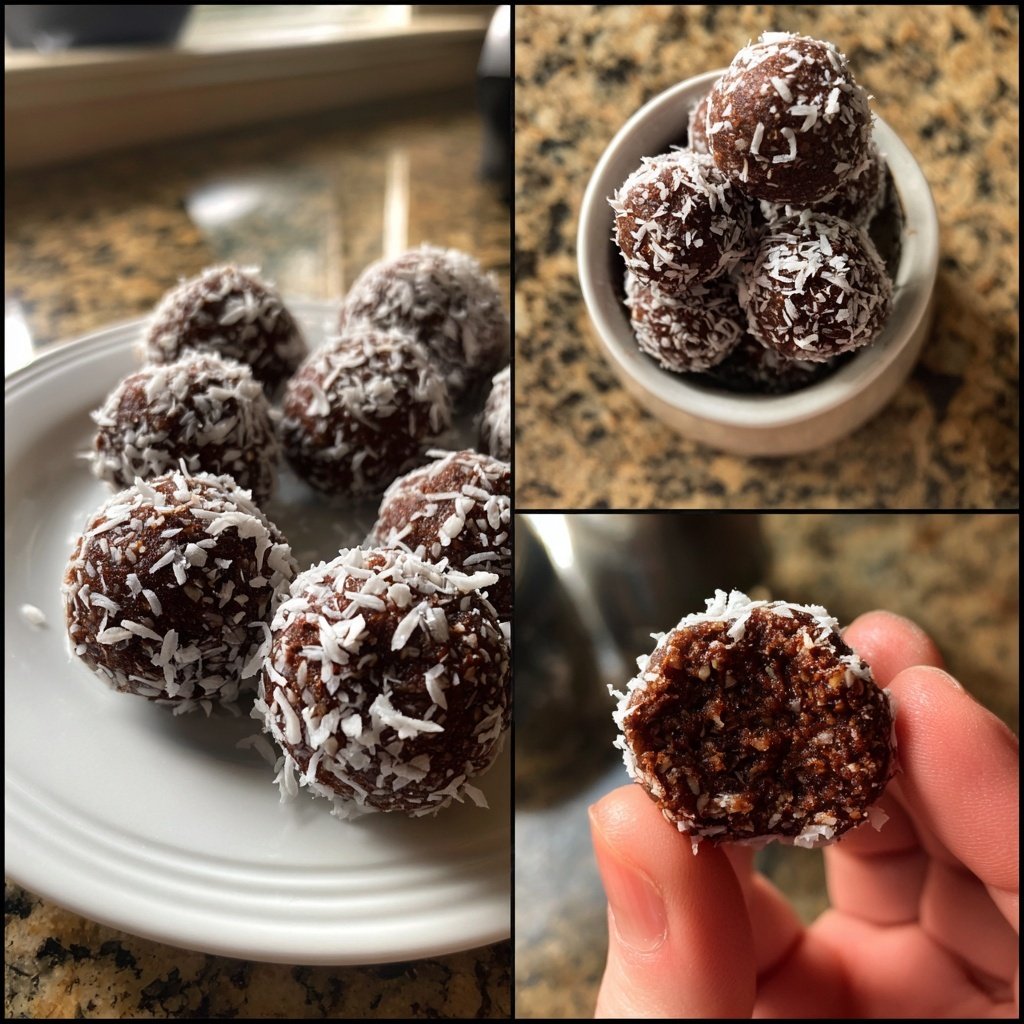 Chocolate Coconut Date Bites