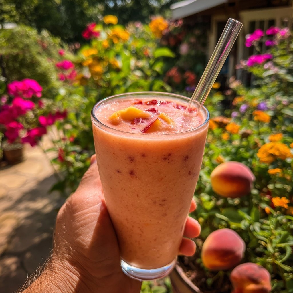 Peach Strawberry Smoothie