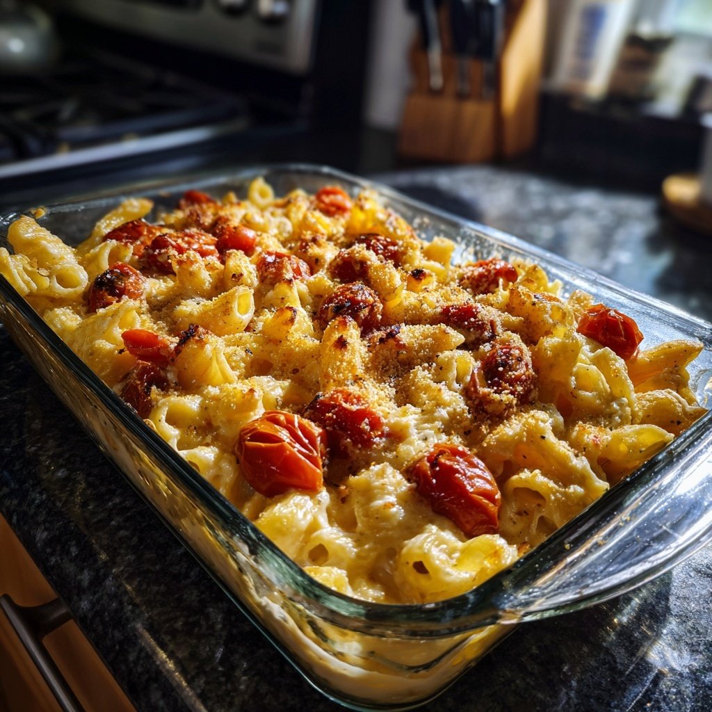 Baked Feta Pasta With Cherry Tomatoes